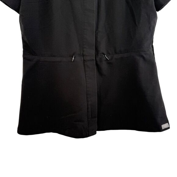 Figs Malindi Top Black Technical Collection Tailored XS Pockets Collared - Picture 5 of 10